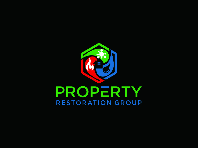 Property Restoration Group logo design by azizah