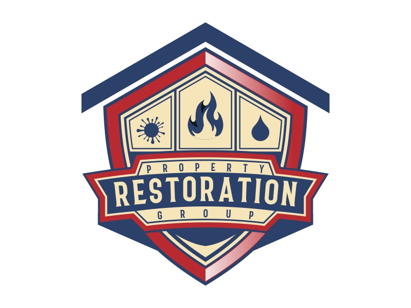 Property Restoration Group logo design by Kruger