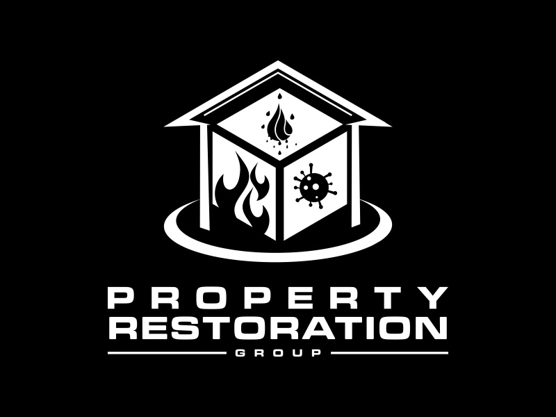 Property Restoration Group logo design by Mahrein