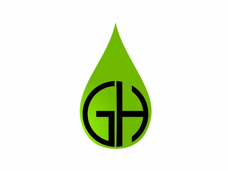 GH logo design by up2date