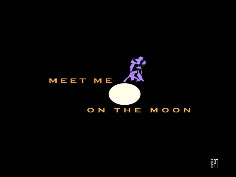 Meet Me on the Moon logo design by Pritika Thakur