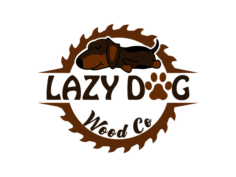 Lazy Dog Wood Co. logo design by yondi
