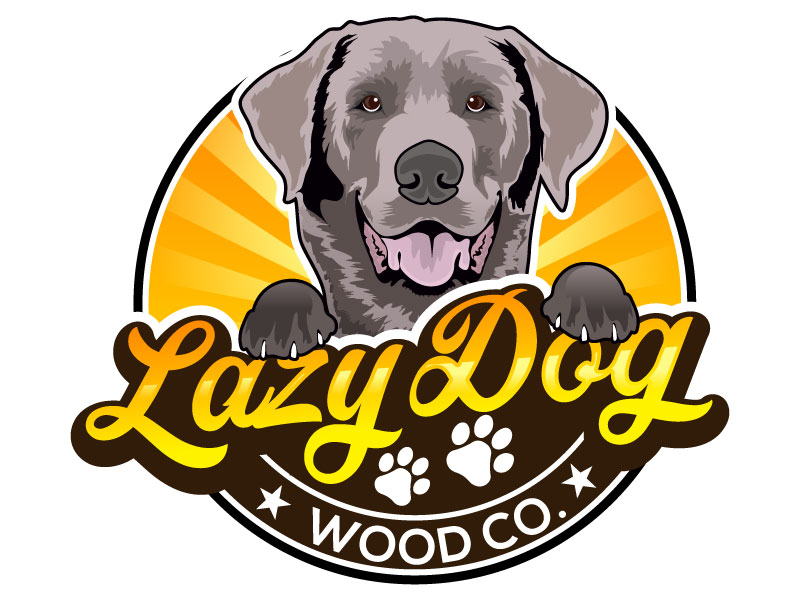 Lazy Dog Wood Co. logo design by Suvendu