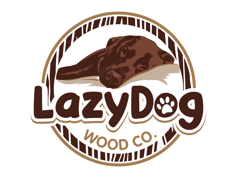 Lazy Dog Wood Co. logo design by jaize