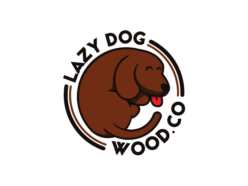 Lazy Dog Wood Co. logo design by Abdul Fatah
