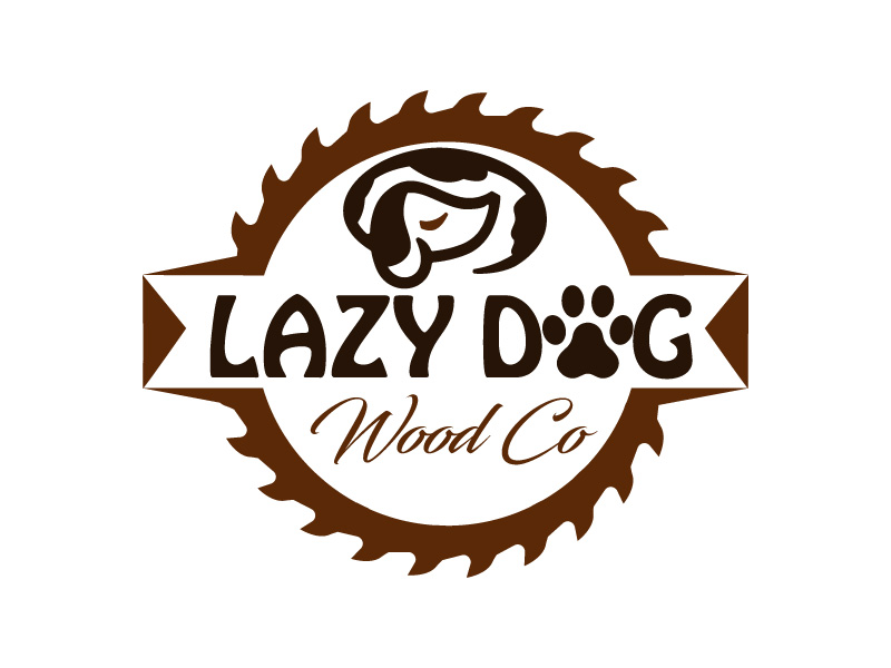 Lazy Dog Wood Co. logo design by yondi