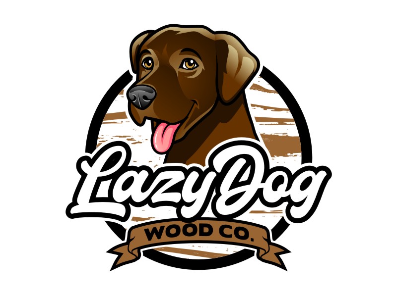 Lazy Dog Wood Co. logo design by haze