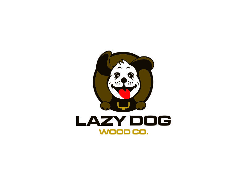 Lazy Dog Wood Co. logo design by azizah