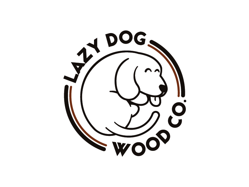 Lazy Dog Wood Co. logo design by Abdul Fatah
