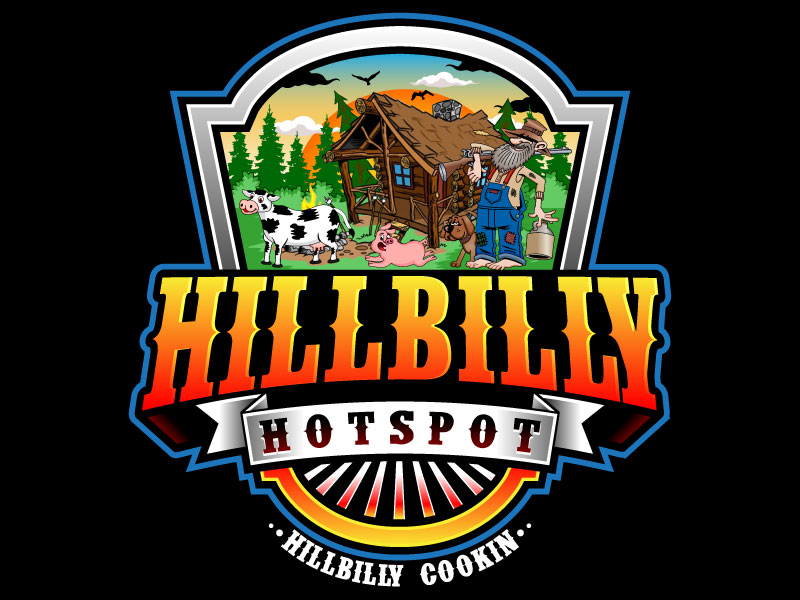HillBilly HotSpot logo design by Suvendu
