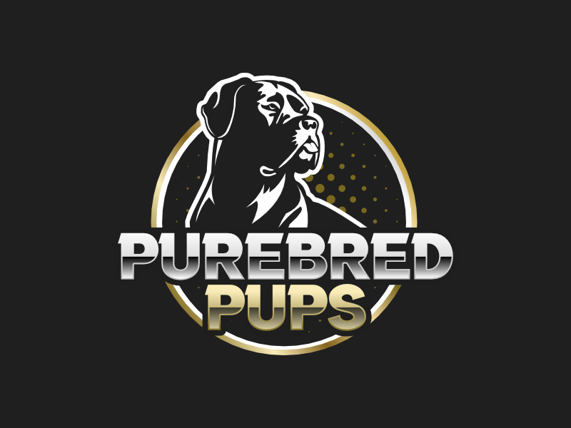 PureBred Pups logo design by shikuru