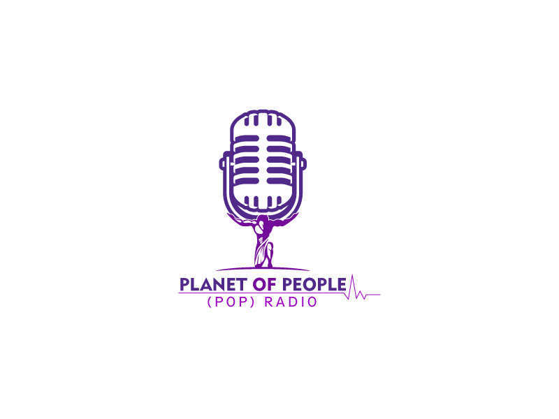 Planet of People (POP) Radio logo design by DanizmaArt