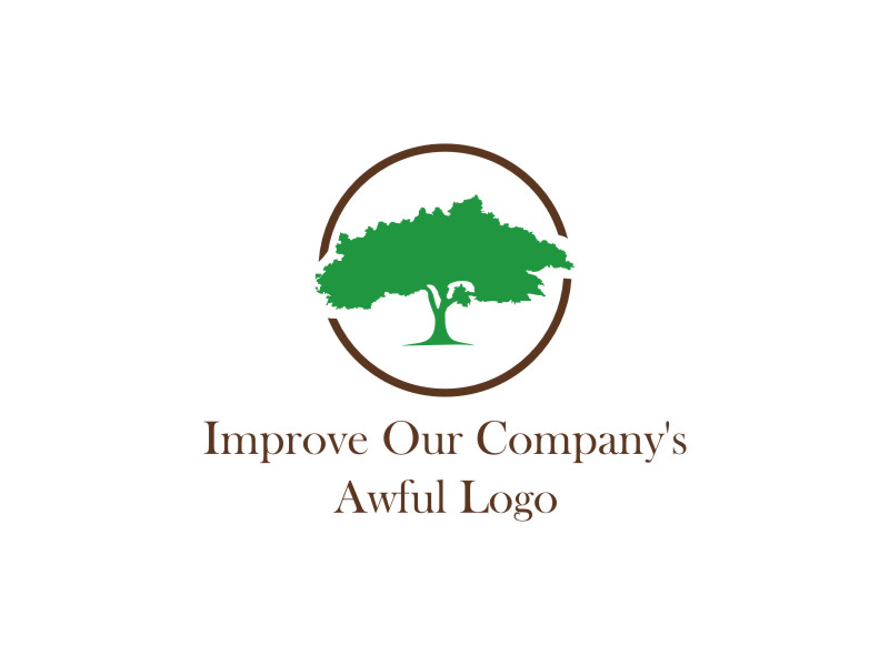Improve our company's awful logo logo design by Garmos