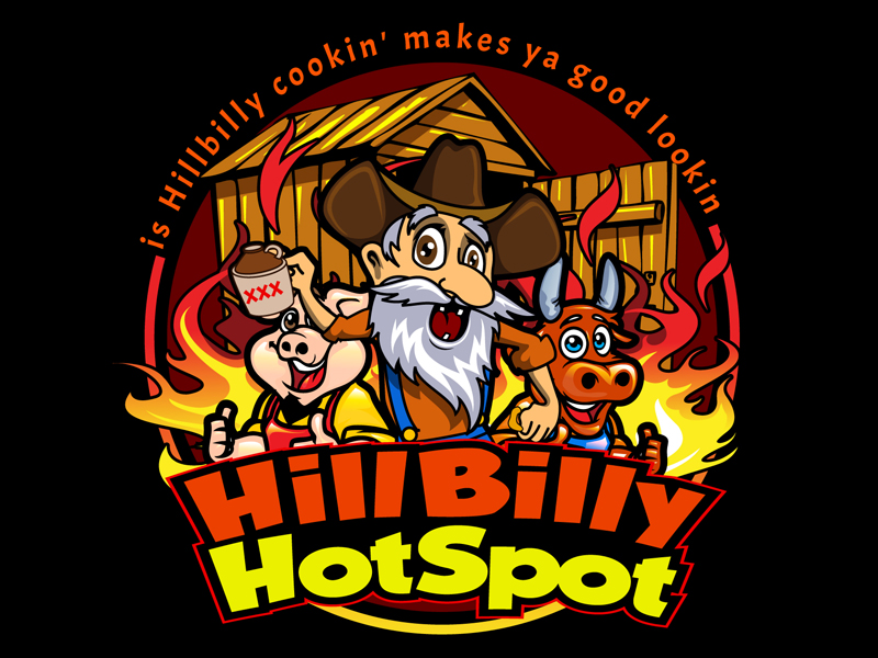 HillBilly HotSpot logo design by DreamLogoDesign