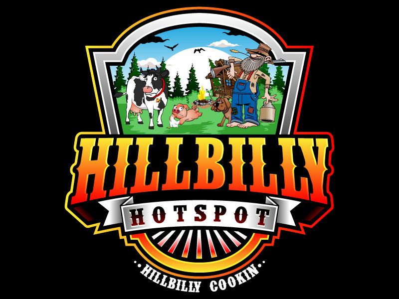 HillBilly HotSpot logo design by Suvendu