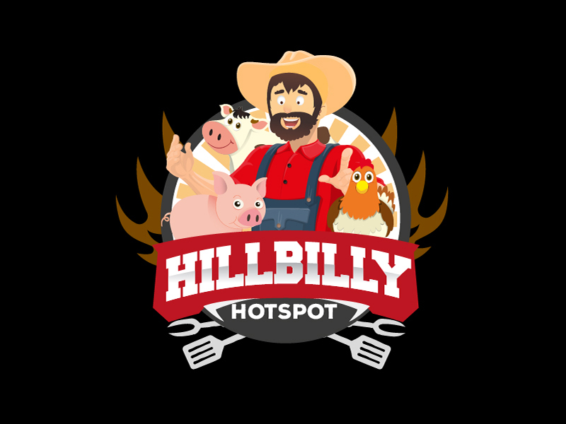 HillBilly HotSpot logo design by fawadyk