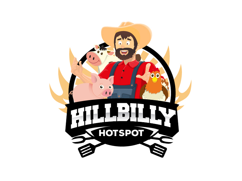 HillBilly HotSpot logo design by fawadyk