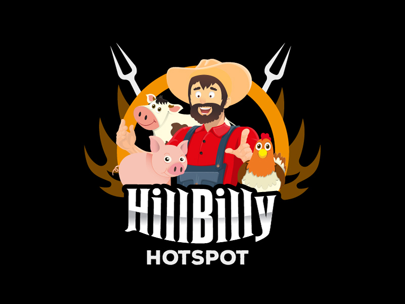 HillBilly HotSpot logo design by fawadyk