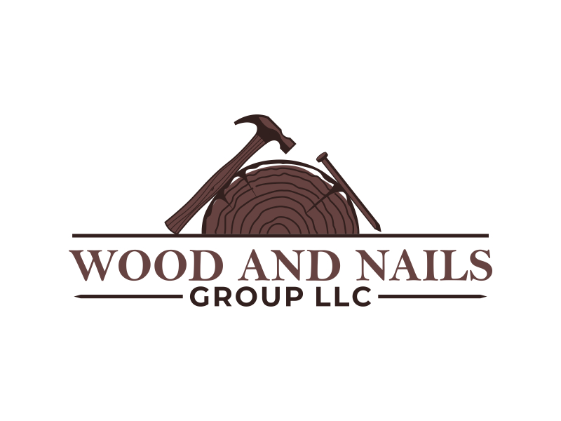 Wood and Nails Group, LLC logo design by naldart