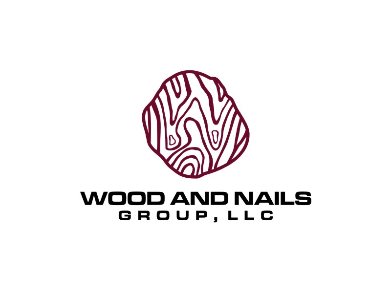 Wood and Nails Group, LLC logo design by sodimejo