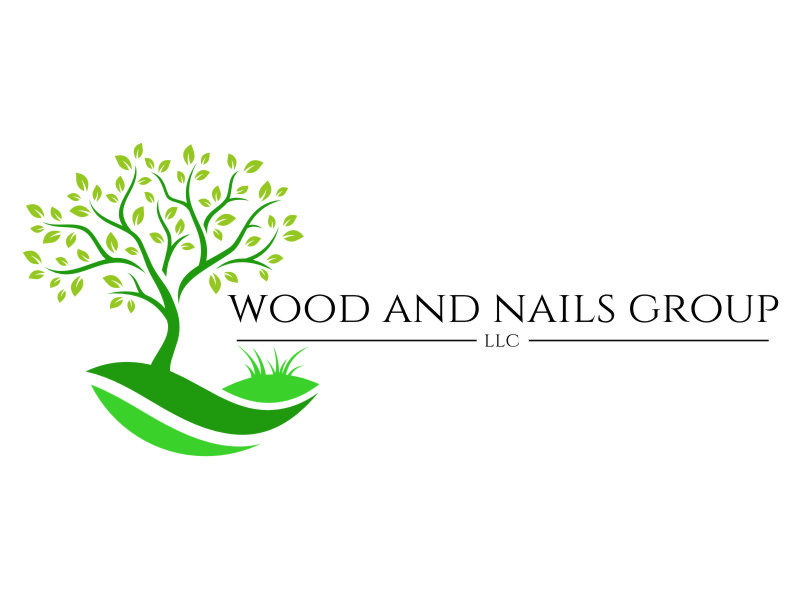 Wood and Nails Group, LLC logo design by jetzu
