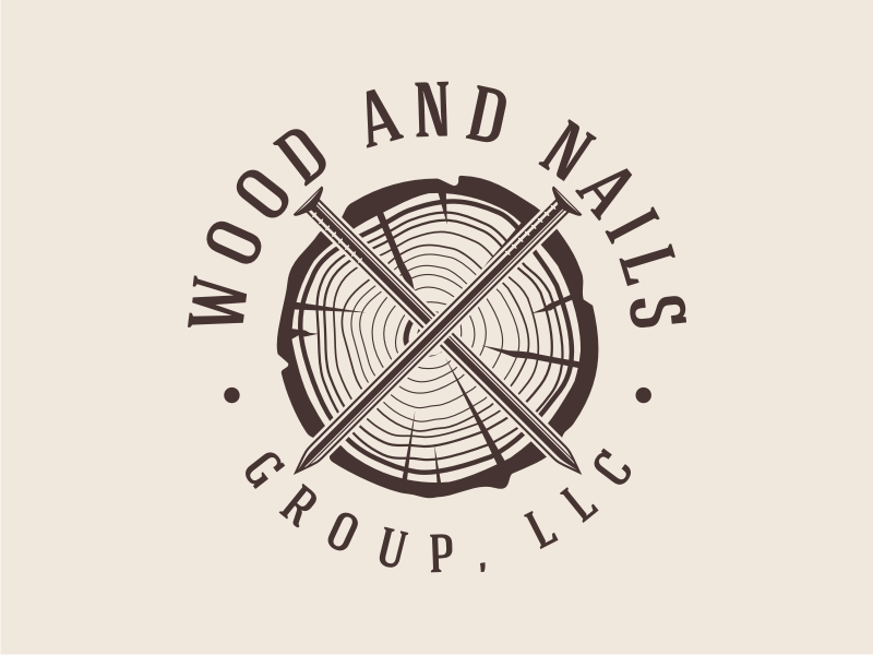 Wood and Nails Group, LLC logo design by GemahRipah