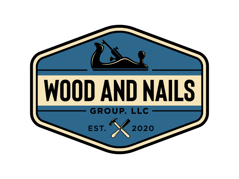 Wood and Nails Group, LLC logo design by cybil