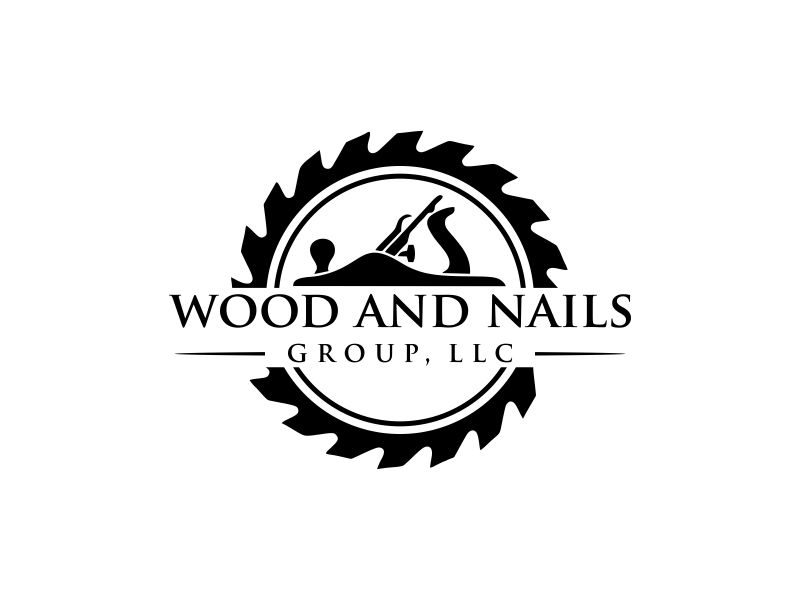 Wood and Nails Group, LLC logo design by oke2angconcept