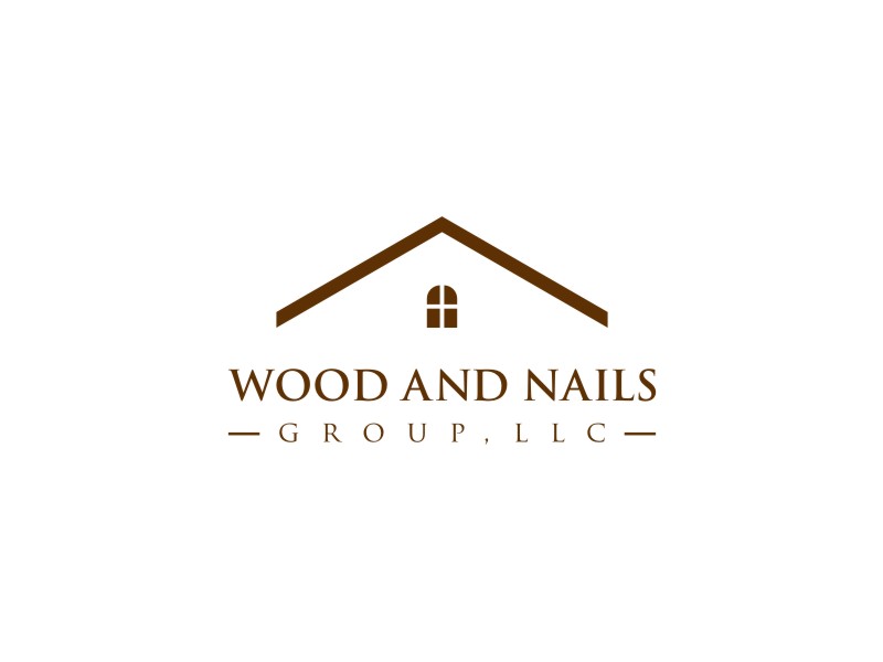 Wood and Nails Group, LLC logo design by Susanti