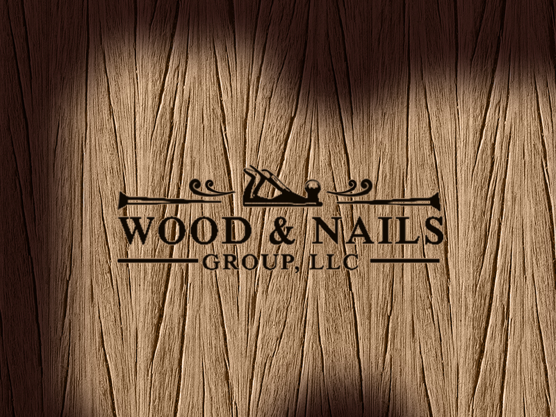 Wood and Nails Group, LLC logo design by bougalla005