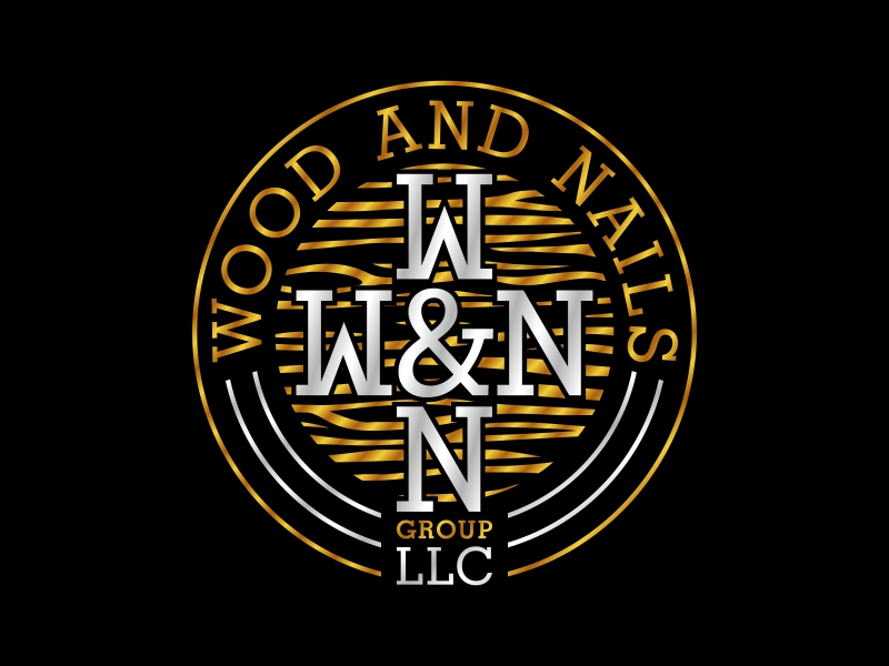Wood and Nails Group, LLC logo design by FriZign
