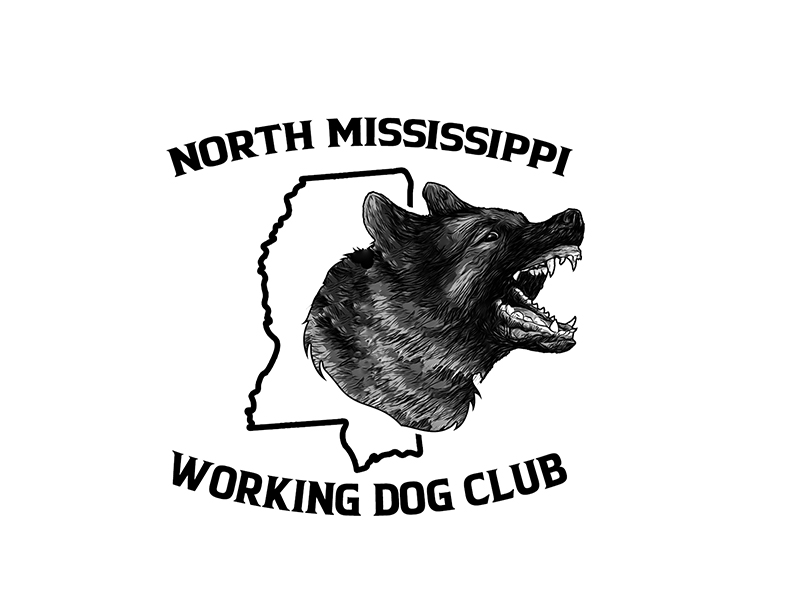 North Mississippi Working Dog Club logo design by PrimalGraphics