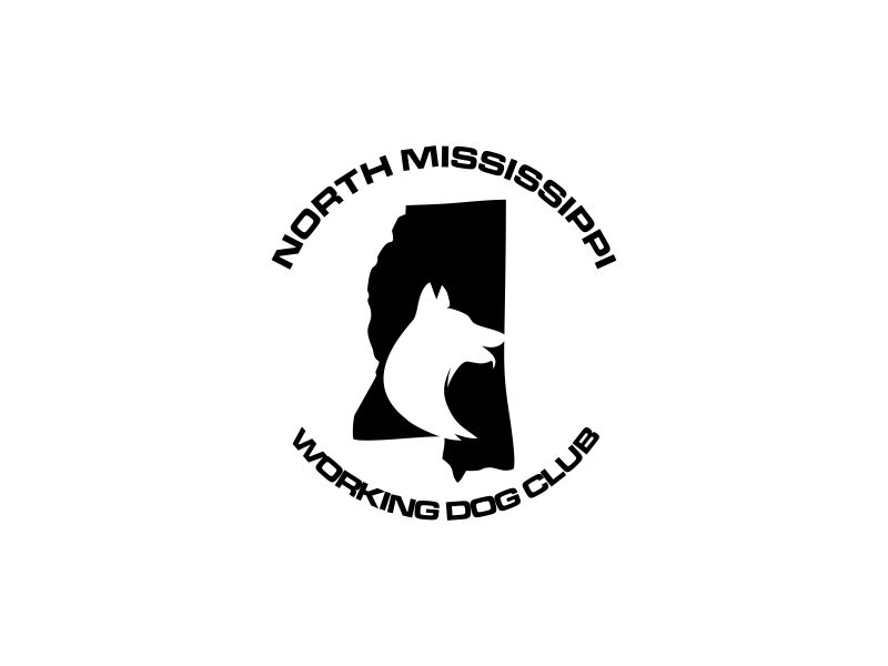 North Mississippi Working Dog Club logo design by oke2angconcept