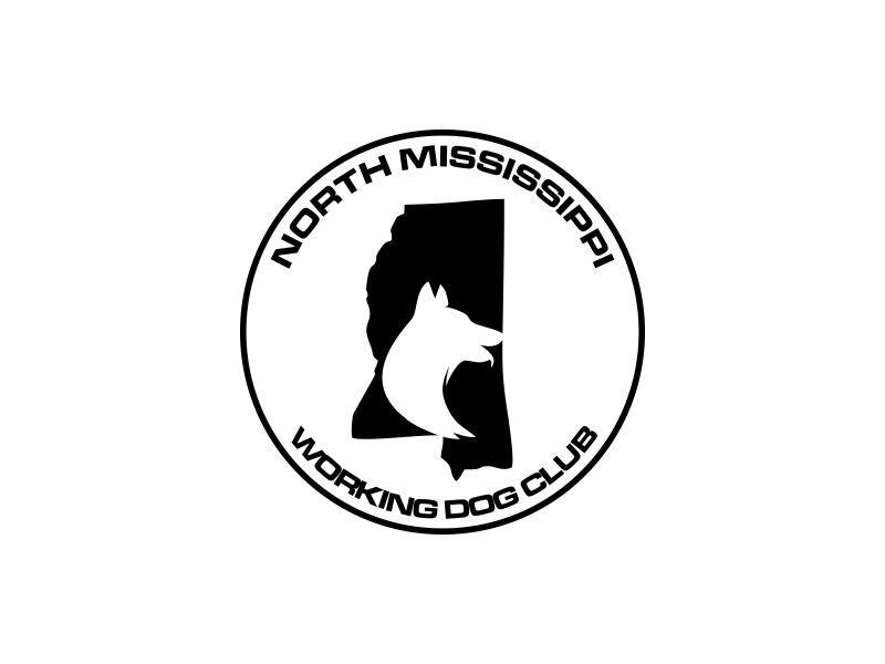 North Mississippi Working Dog Club logo design by oke2angconcept