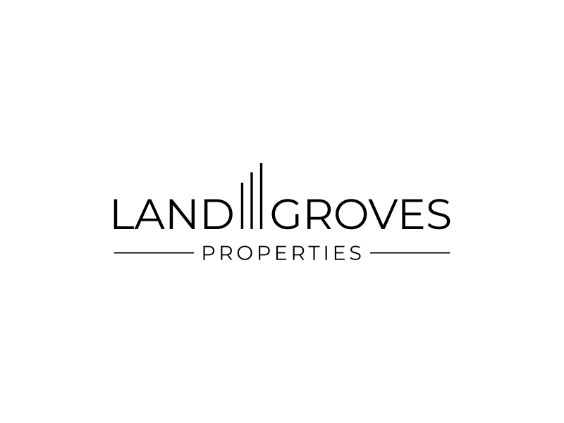 LAND GROVES PROPERTIES logo design by Editor