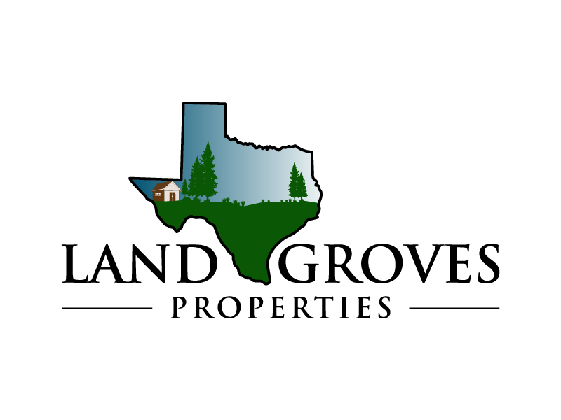 LAND GROVES PROPERTIES logo design by pilKB