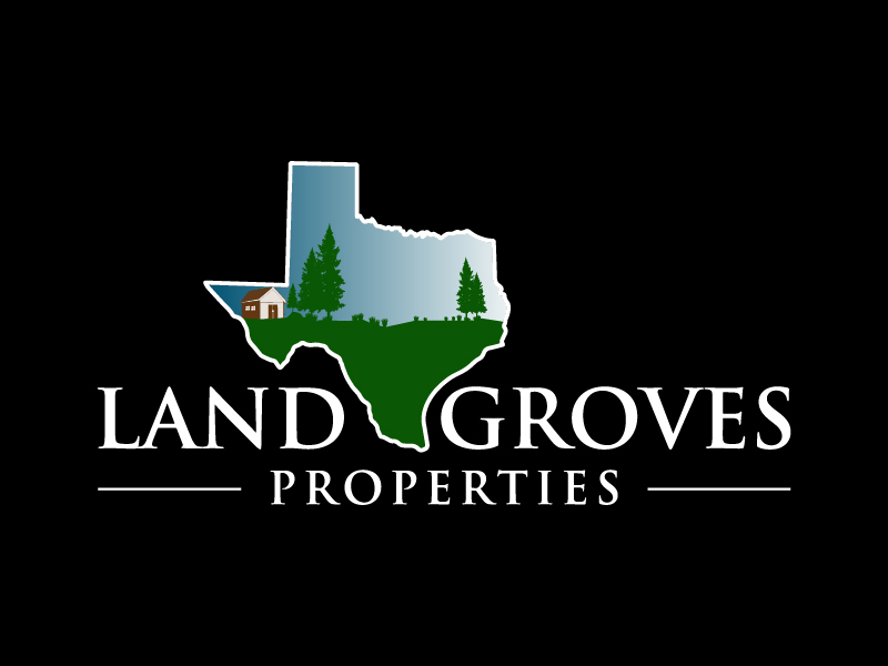 LAND GROVES PROPERTIES logo design by pilKB