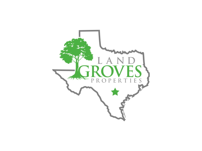 LAND GROVES PROPERTIES logo design by Realistis