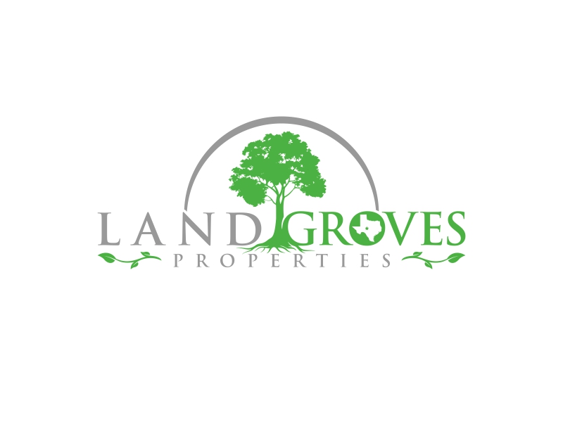 LAND GROVES PROPERTIES logo design by Realistis