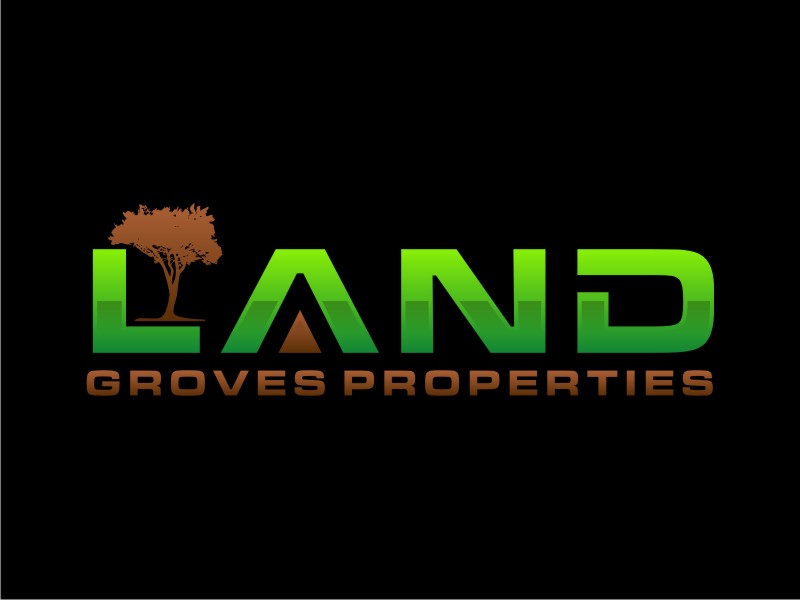 LAND GROVES PROPERTIES logo design by Artomoro