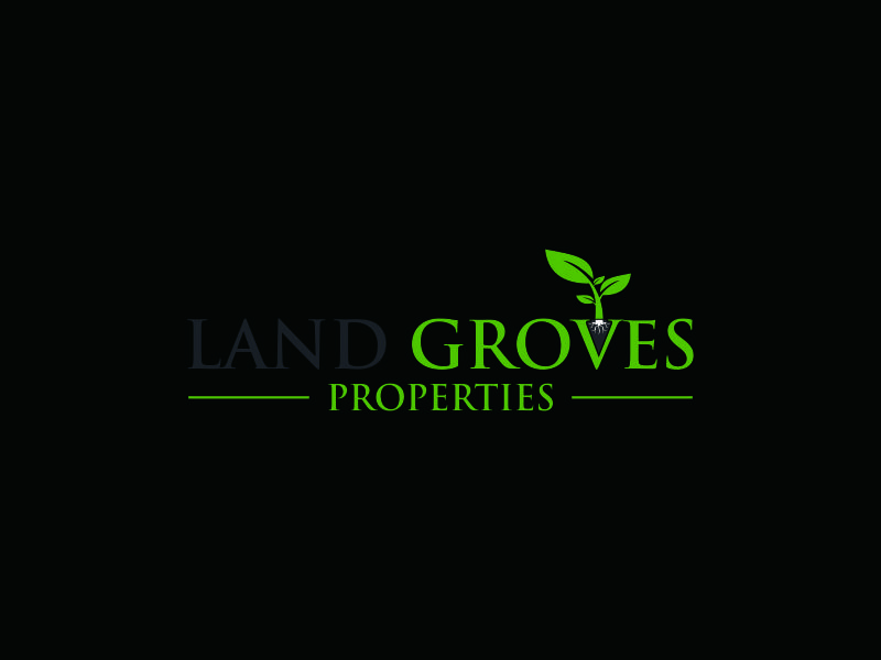 LAND GROVES PROPERTIES logo design by azizah