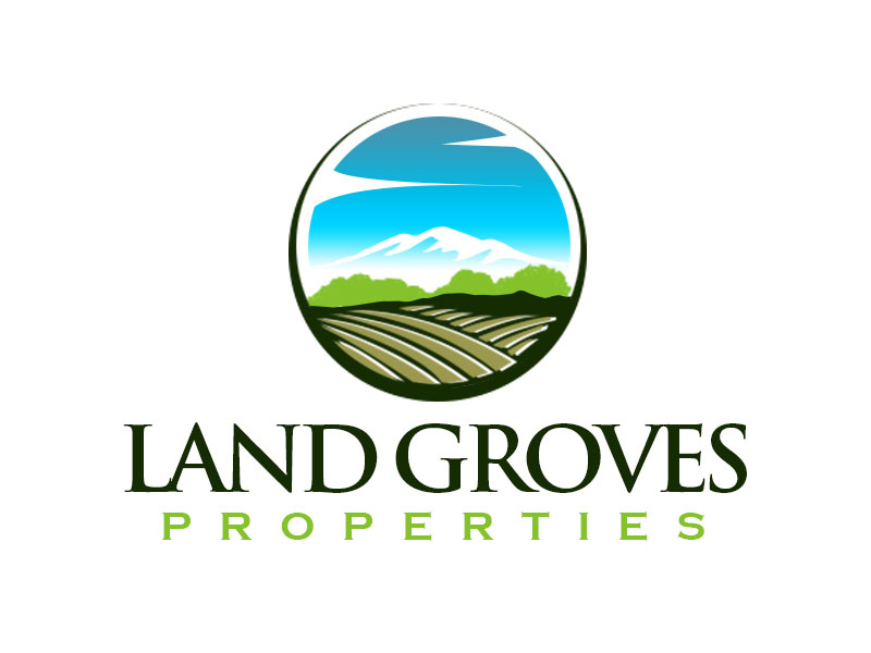 LAND GROVES PROPERTIES logo design by kunejo