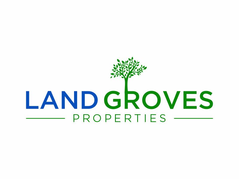 LAND GROVES PROPERTIES logo design by zonpipo1
