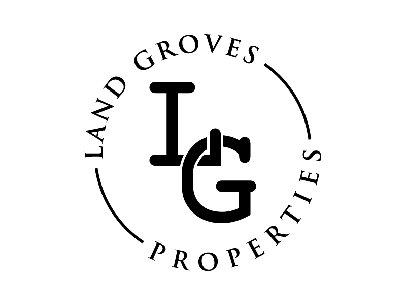 LAND GROVES PROPERTIES logo design by Mirza