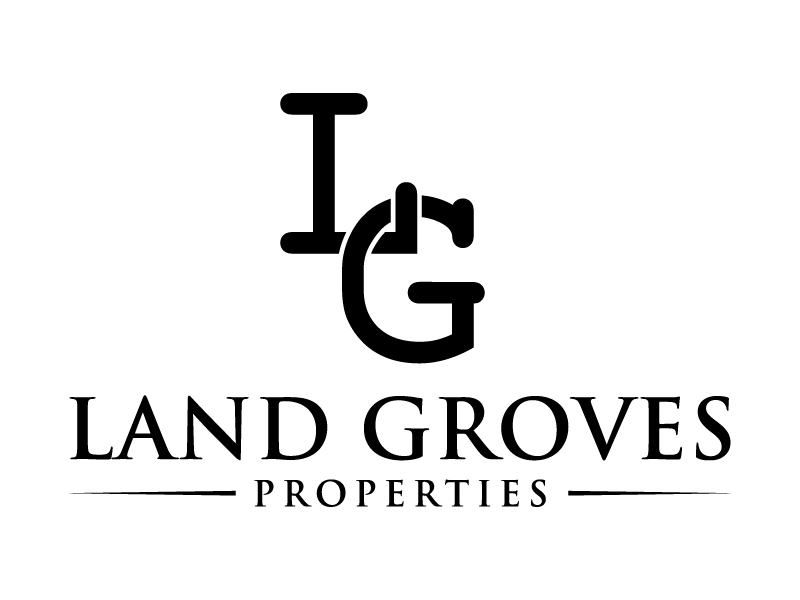 LAND GROVES PROPERTIES logo design by Mirza