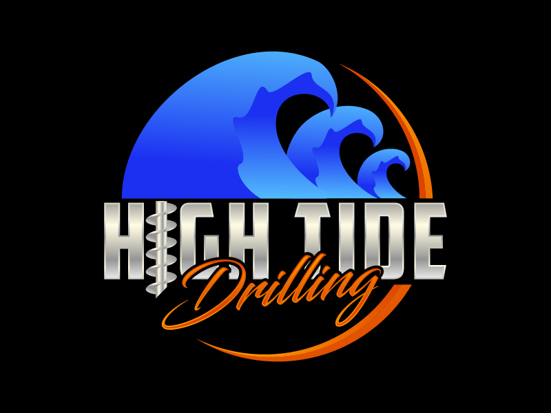High Tide Drilling logo design by sakarep