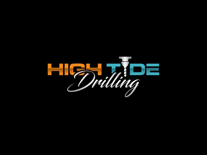 High Tide Drilling logo design by oke2angconcept