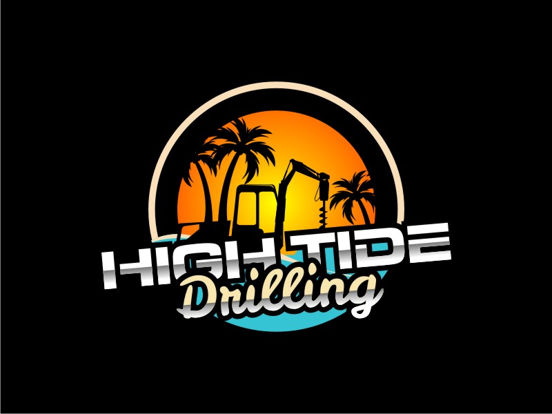 High Tide Drilling logo design by ndndn