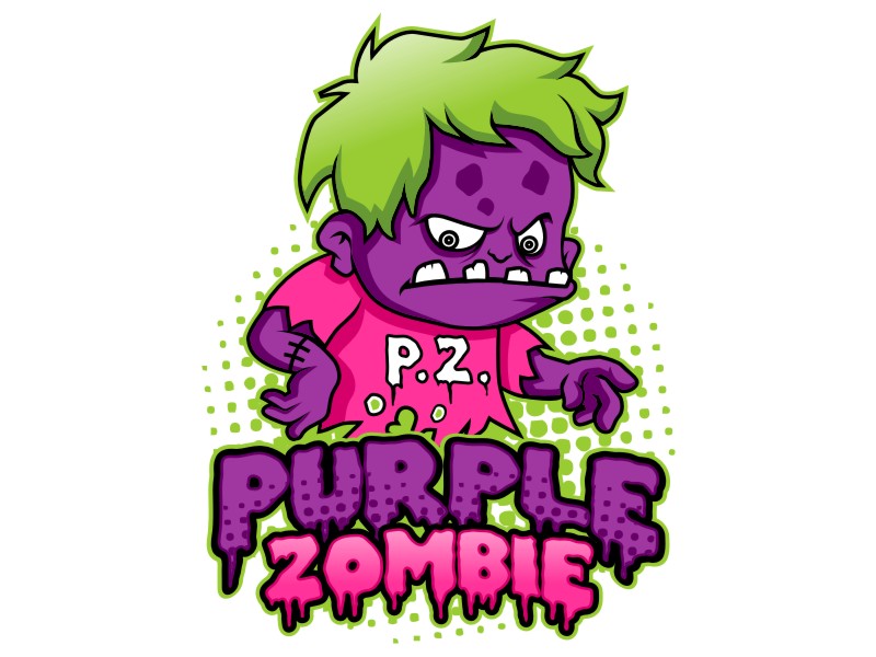 Purple Zombie logo design by haze