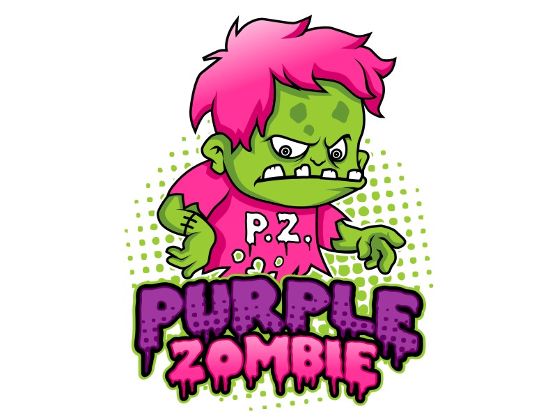 Purple Zombie logo design by haze